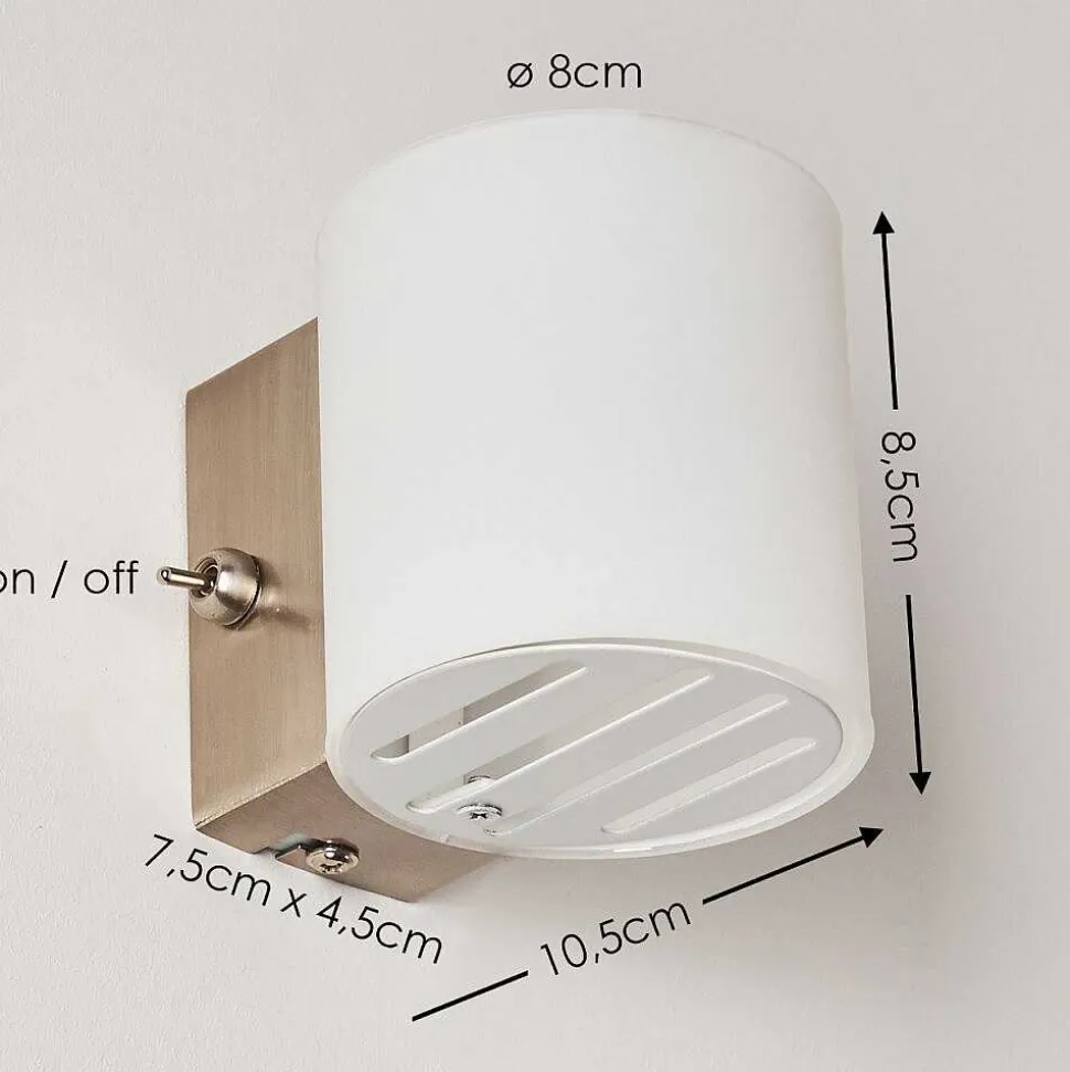 Applique Bamako Nickel Mat, 1 Lumiere