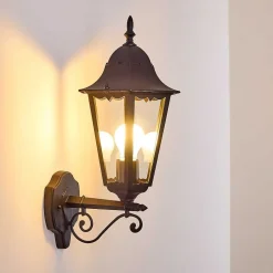 Applique Exterieure Hongkong Noir, 1 Lumiere