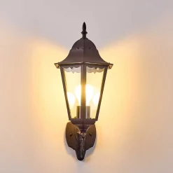 Applique Exterieure Hongkong Noir, 1 Lumiere