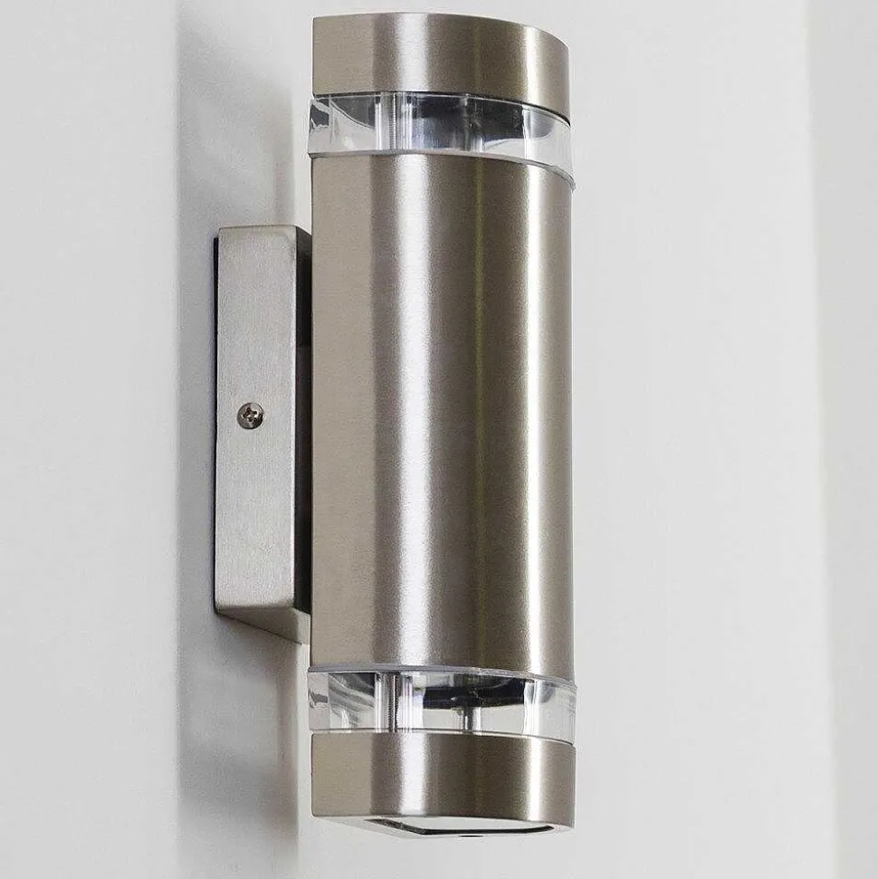 Applique Exterieure Maturin Acier Inoxydable, 2 Lumieres