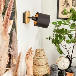 Applique Murale Alsen Ecru, Noir, 1 Lumiere