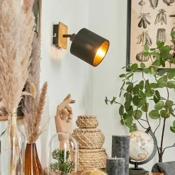 Applique Murale Alsen Ecru, Noir, 1 Lumiere