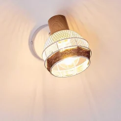 Applique Murale Bariloche Chrome, Blanc, 1 Lumiere