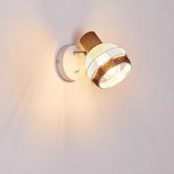 Applique Murale Bariloche Chrome, Blanc, 1 Lumiere