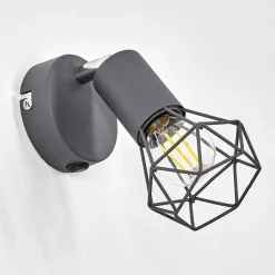 Applique Murale Baripada Anthracite, Chrome, 1 Lumiere
