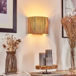 Applique Murale Bongal Noir, 2 Lumieres