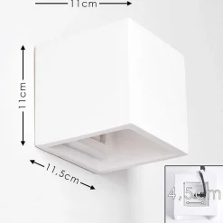 Applique Murale Braslo Blanc, 1 Lumiere