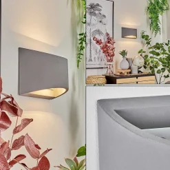 Applique Murale Braslo Gris, 1 Lumiere