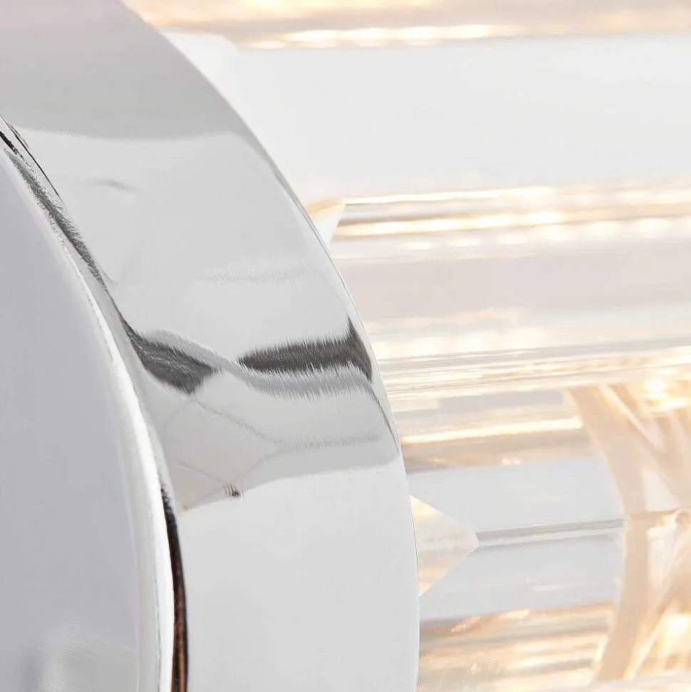 Applique Murale Brillliant Lemont Argente, 2 Lumieres