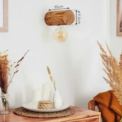 Applique Murale Canedo Brun, 1 Lumiere