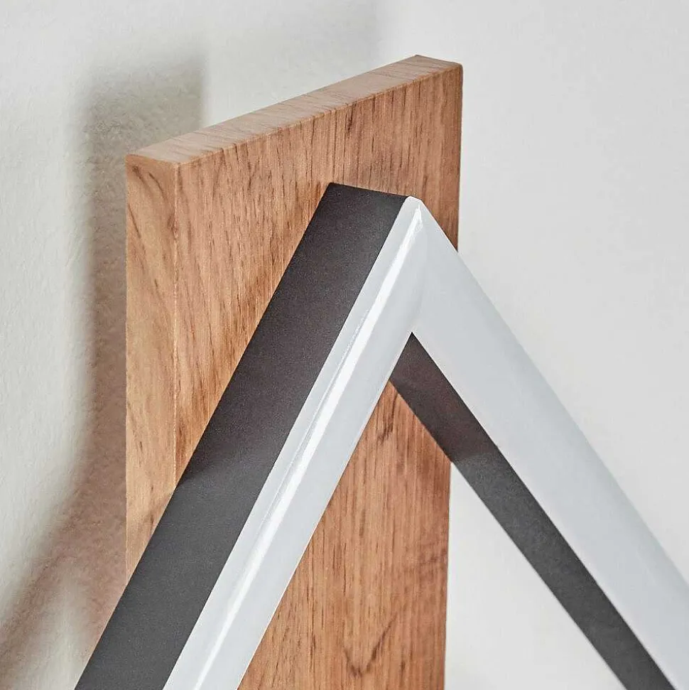 Applique Murale Cascade Led Brun, Couleur Bois, Noir, 1 Lumiere