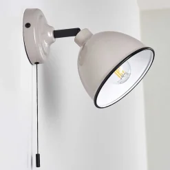 Applique Murale Catharine Gris, 1 Lumiere