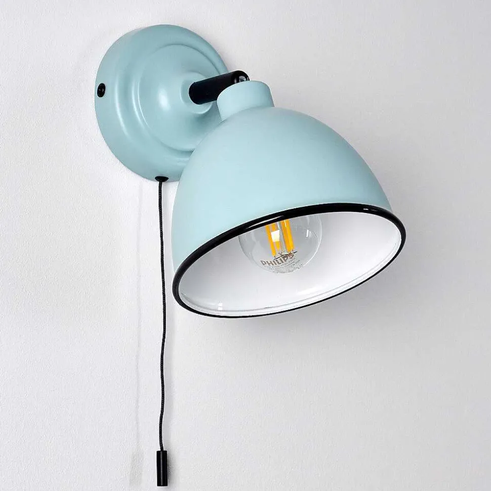 Applique Murale Catharine Bleu, Noir, 1 Lumiere