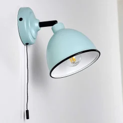 Applique Murale Catharine Bleu, Noir, 1 Lumiere