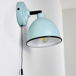 Applique Murale Catharine Bleu, Noir, 1 Lumiere