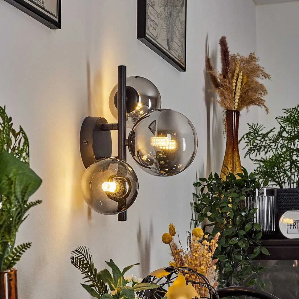 Applique Murale Chehalis Noir, 3 Lumieres