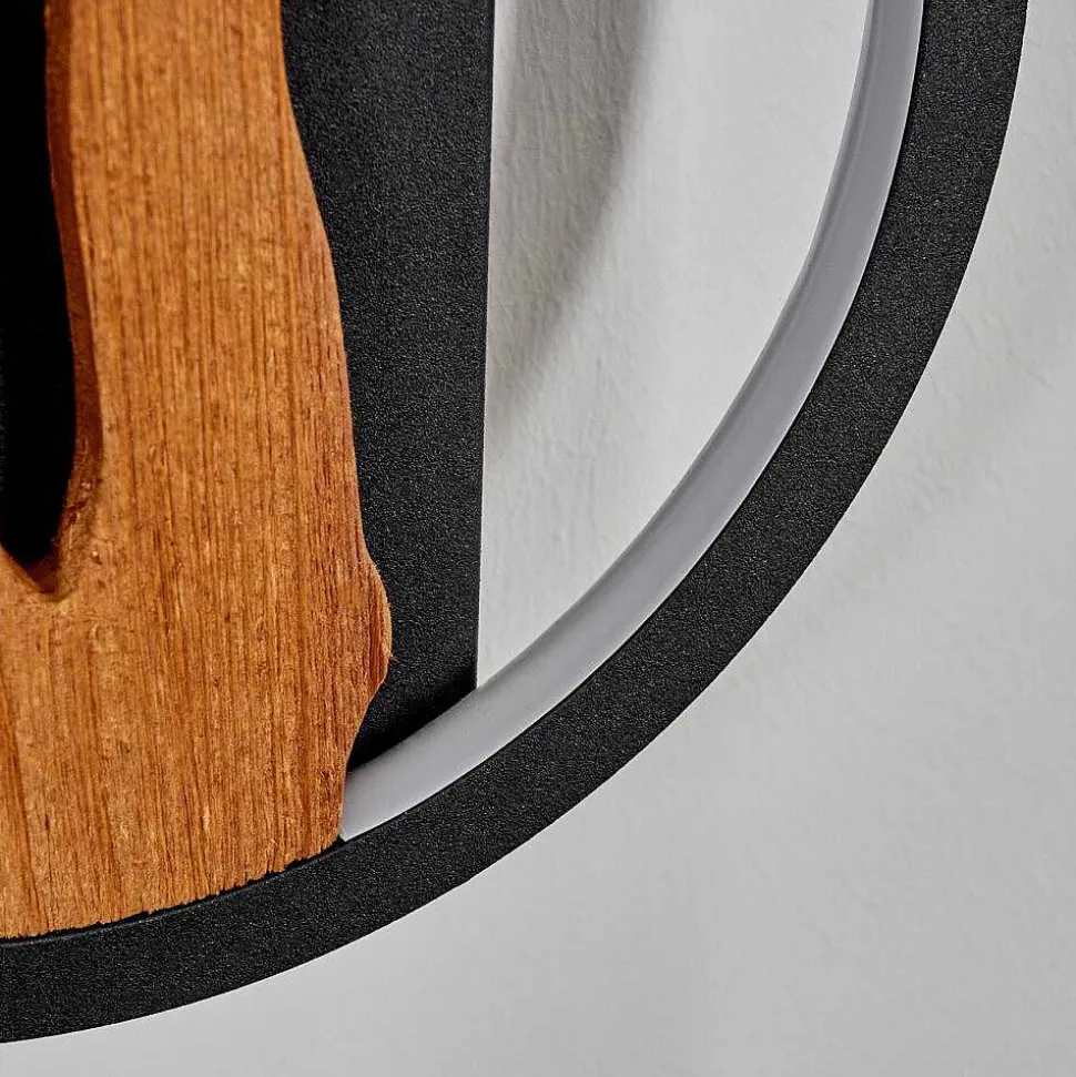 Applique Murale Cornol Led Ecru, Noir, 1 Lumiere