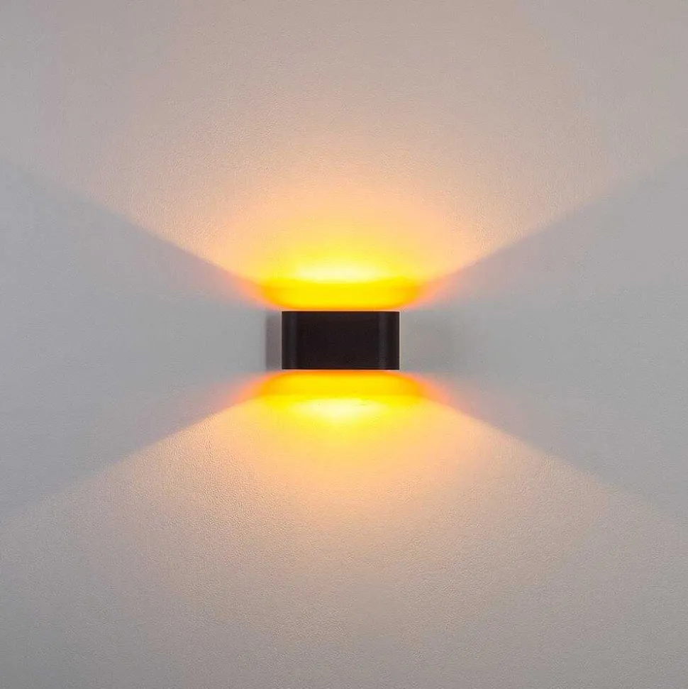 Applique Murale Dapp Or, Noir, 1 Lumiere