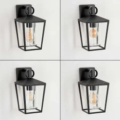 Applique Murale D'Exterieur Heinonen Noir, 1 Lumiere