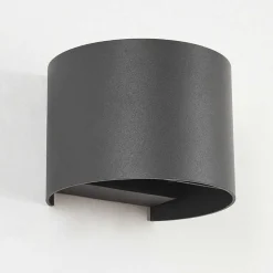 Applique Murale D'Exterieur Tamarin Led Anthracite, 2 Lumieres