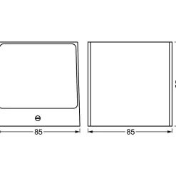 Applique Murale D'Exterieur Ledvance Smart+ Acier Brosse, 1 Lumiere