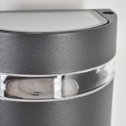 Applique Murale D'Exterieur Edevik Anthracite, 2 Lumieres, Detecteur De Mouvement