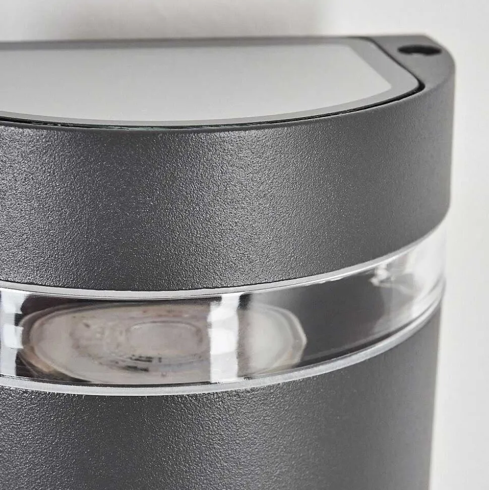 Applique Murale D'Exterieur Edevik Anthracite, 2 Lumieres, Detecteur De Mouvement