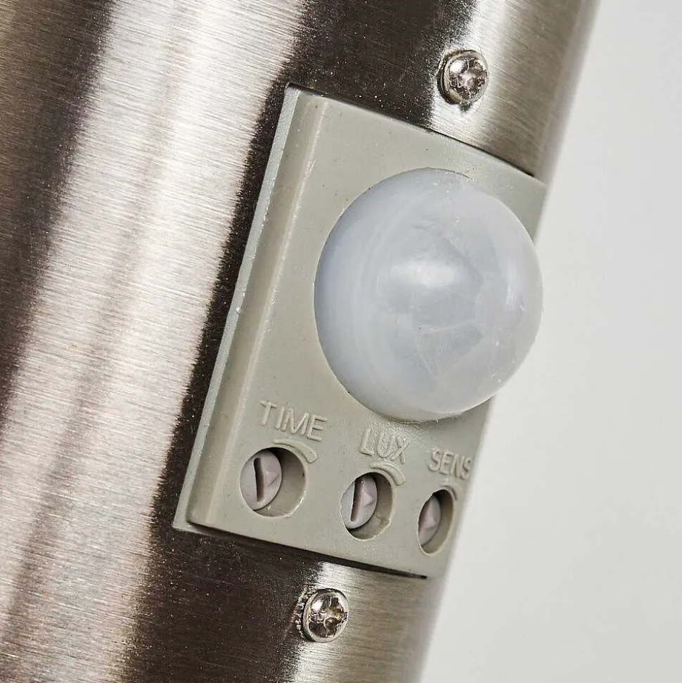 Applique Murale D'Exterieur Norburg Acier Inoxydable, 1 Lumiere, Detecteur De Mouvement