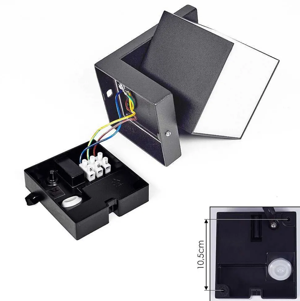 Applique Murale D'Exterieur Swanek Led Anthracite, 1 Lumiere