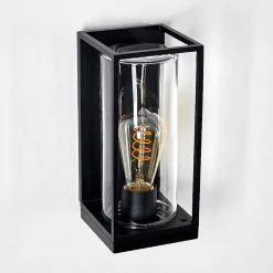 Applique Murale D'Exterieur Palanga Noir, 1 Lumiere