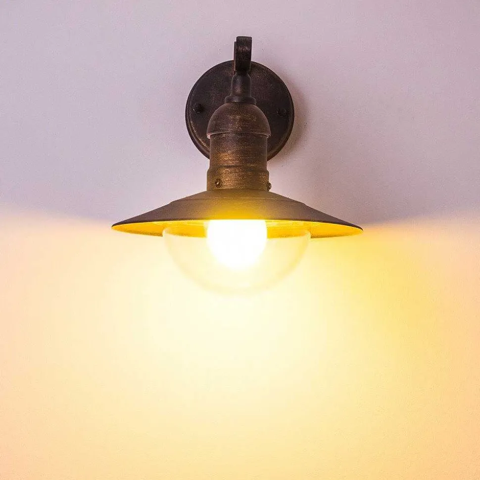 Applique Murale D\\'Exterieur Broni Rouille, 1 Lumiere