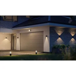 Applique Murale D'Exterieur Philips Hue Resonate Led Noir, 1 Lumiere, Changeur De Couleurs