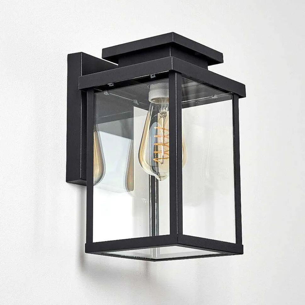 Applique Murale D'Exterieur Tieva Noir, 1 Lumiere