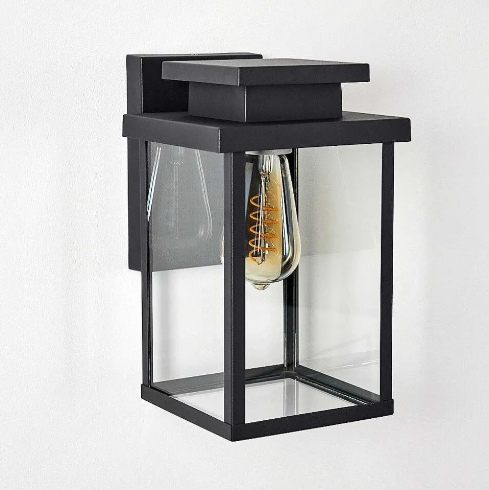 Applique Murale D'Exterieur Tieva Noir, 1 Lumiere