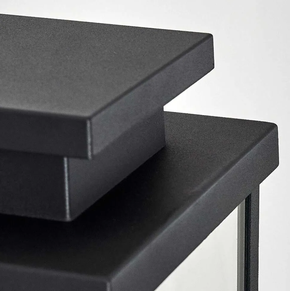 Applique Murale D'Exterieur Tieva Noir, 1 Lumiere