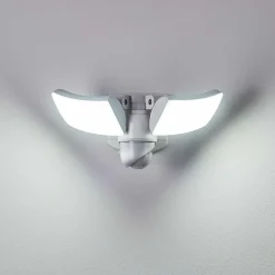 Applique Murale D'Exterieur Foroyar Led Blanc, 2 Lumieres, Detecteur De Mouvement