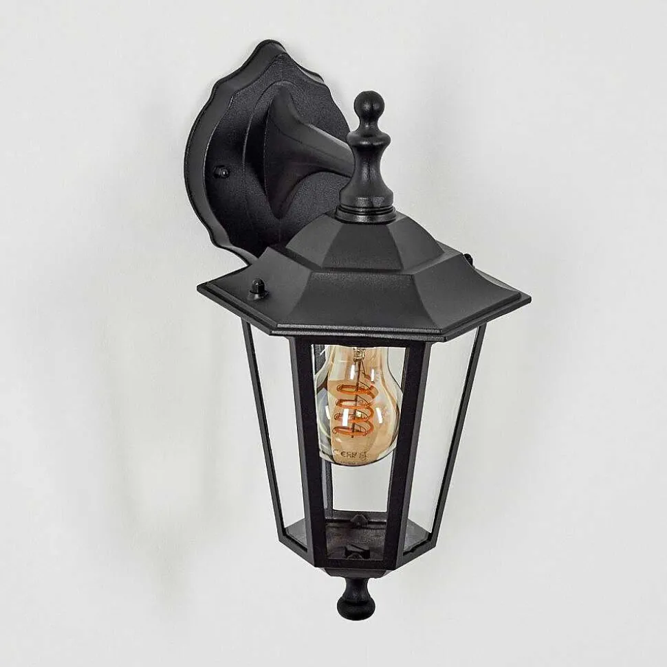 Applique Murale D'Exterieur Loria Noir, 1 Lumiere