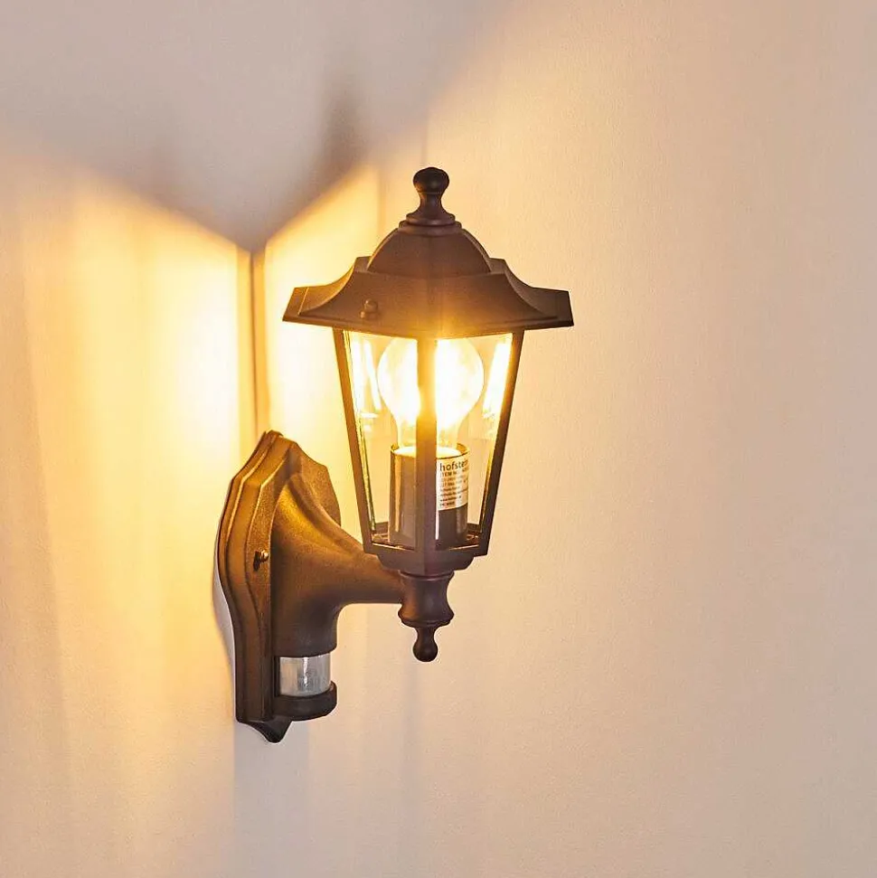 Applique Murale D'Exterieur Loria Noir, 1 Lumiere