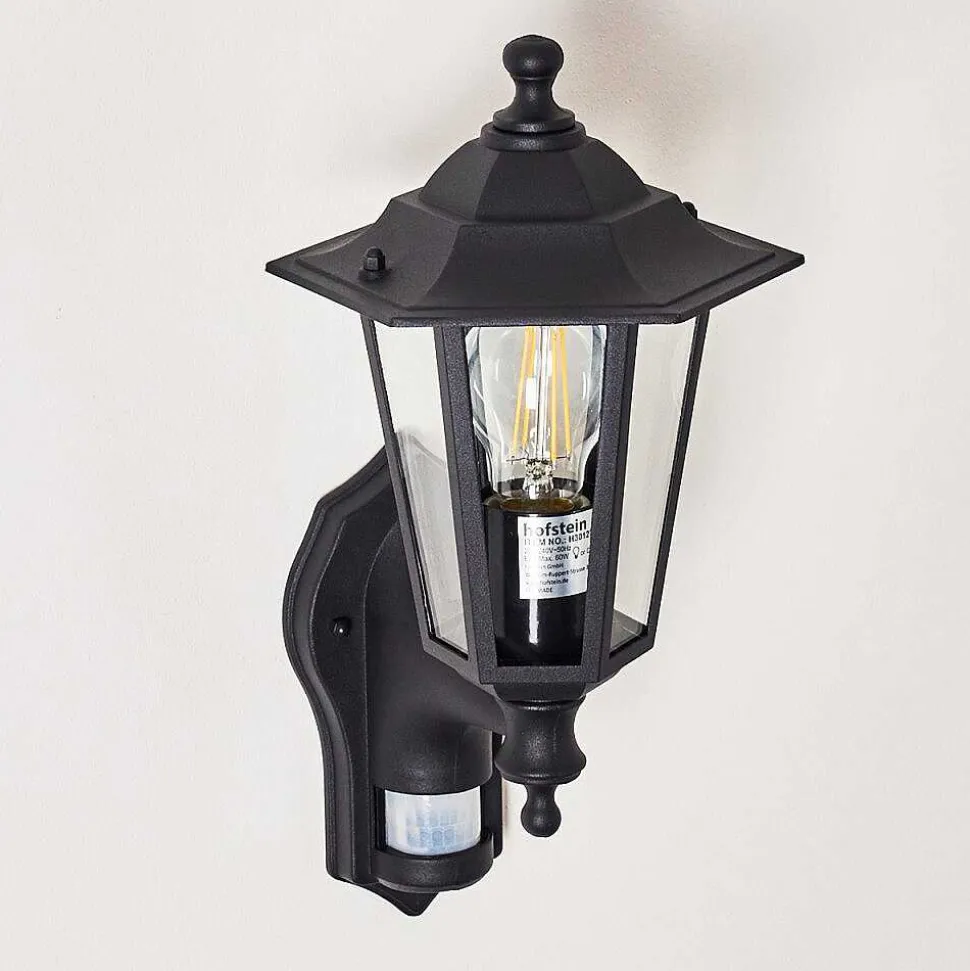 Applique Murale D'Exterieur Loria Noir, 1 Lumiere