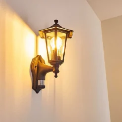 Applique Murale D'Exterieur Loria Noir, 1 Lumiere