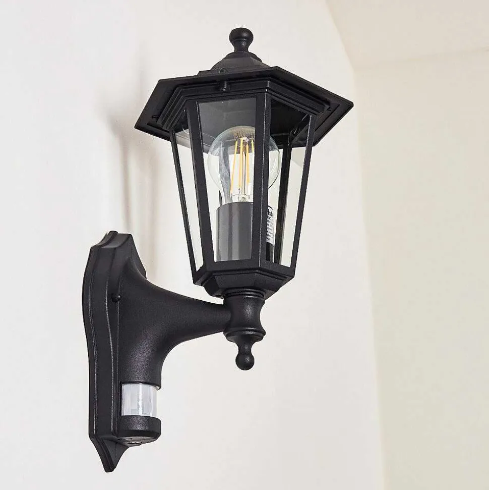 Applique Murale D'Exterieur Loria Noir, 1 Lumiere