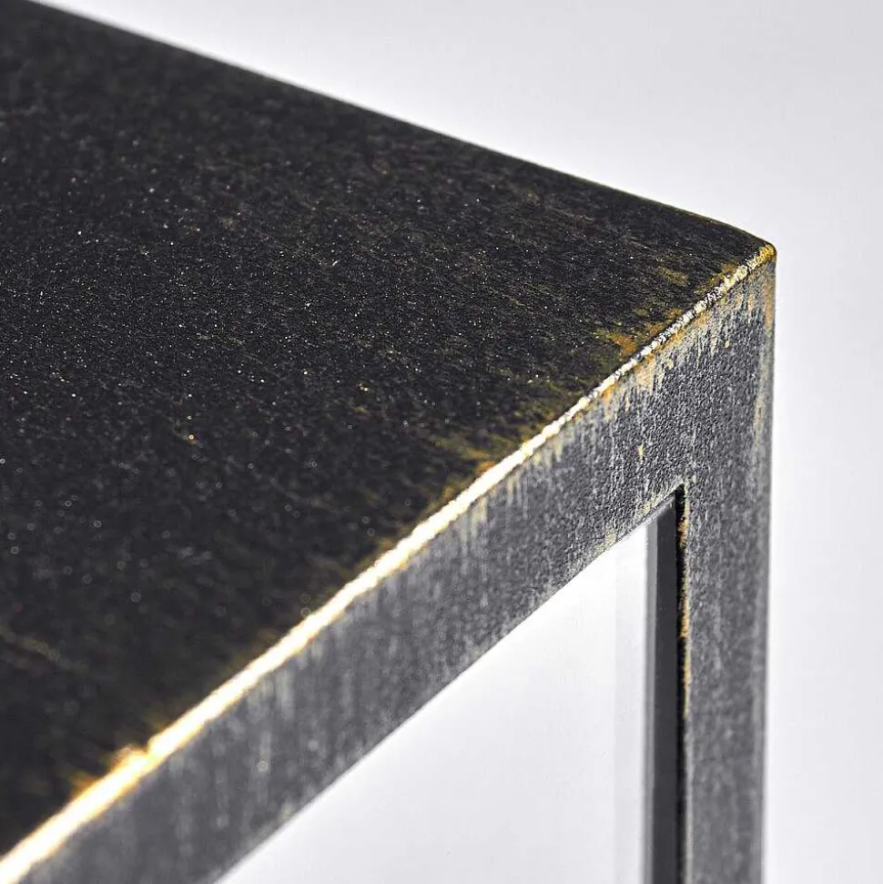 Applique Murale D'Exterieur Hakkas Noir Dore, 1 Lumiere