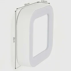 Applique Murale D'Exterieur Paleroo Led Blanc, 1 Lumiere