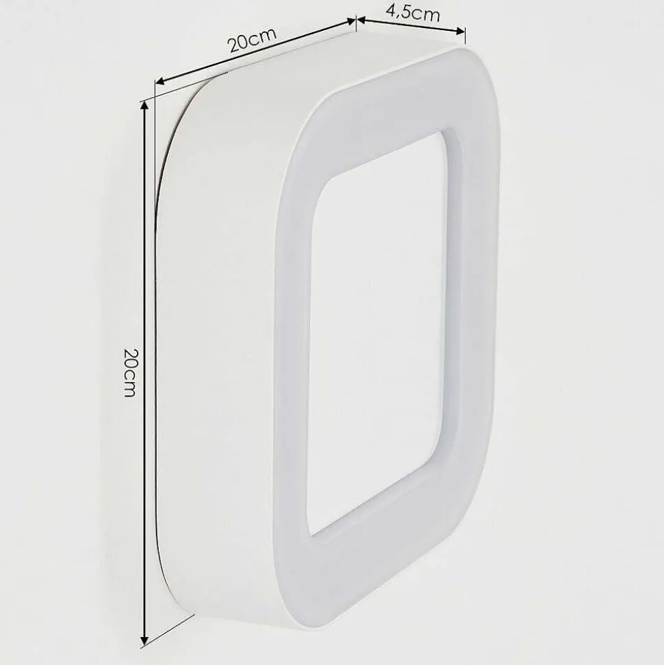 Applique Murale D'Exterieur Paleroo Led Blanc, 1 Lumiere