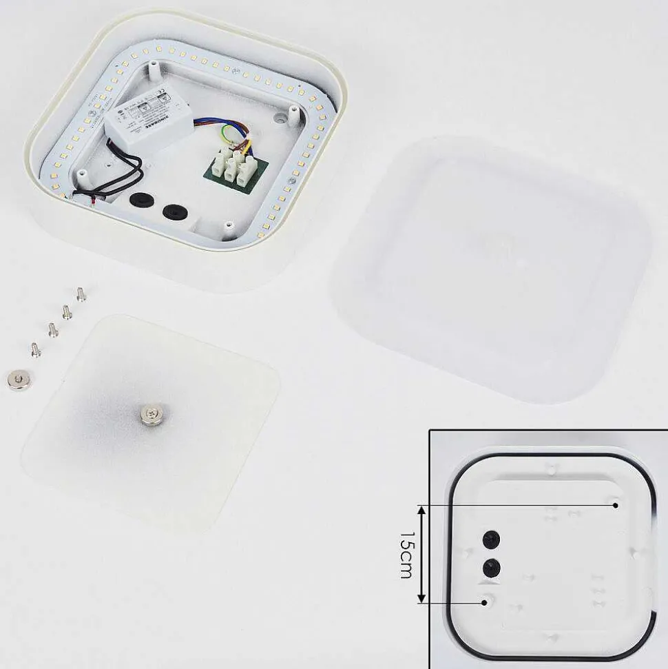 Applique Murale D'Exterieur Paleroo Led Blanc, 1 Lumiere