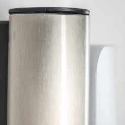 Applique Murale D'Exterieur Kimola Led Nickel Mat, 1 Lumiere, Detecteur De Mouvement