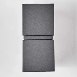 Applique Murale D'Exterieur Swanek Led Anthracite, 2 Lumieres