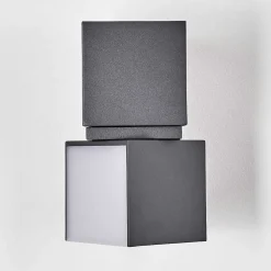 Applique Murale D'Exterieur Swanek Led Anthracite, 2 Lumieres