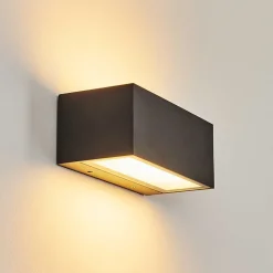 Applique Murale D'Exterieur Spidern Led Anthracite, 1 Lumiere, Changeur De Couleurs