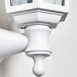 Applique Murale D'Exterieur Loria Blanc, 1 Lumiere, Detecteur De Mouvement